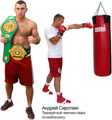 Мешок боксерский Стандарт ПЛЮС Absolute Champion, красный, 40кг