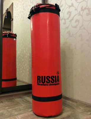 Мешок боксерский Стандарт ПЛЮС Absolute Champion, красный, 40кг