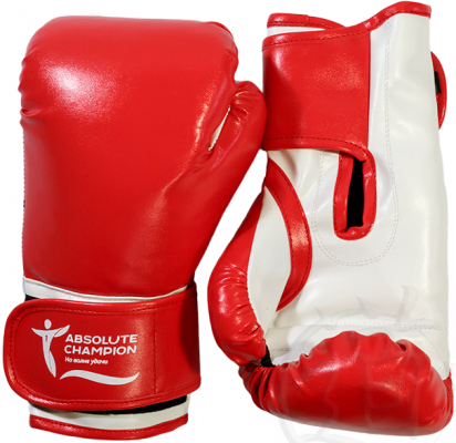 Перчатки боксерские AbCh Absolute Champion, красные, 10 унц.