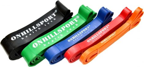 Резиновая петля для фитнеса Onhillsport, оранжевая 3-16 кг.