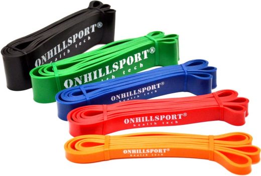 Резиновая петля для фитнеса Onhillsport, красная 6-24 кг.