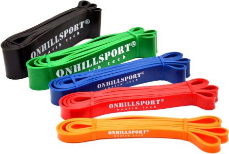 Резиновая петля для фитнеса Onhillsport, синяя 14-38кг.