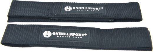 Лямки для штанги Onhillsport с подкладкой х/б стропа, черные