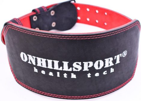 Пояс атлетический ONHILLSPORT 60/150 мм, пряжка, трехслойный, черный, размер XXXL (110-130 см)