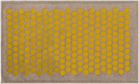 Коврик массажно-аккупунктурный Lounge medium ONHILLSPORT 68х42см., желтые фишки