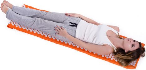 Коврик массажно-акупунктурный “Релакс” большой ONHILLSPORT, 165х40см, оранжевый