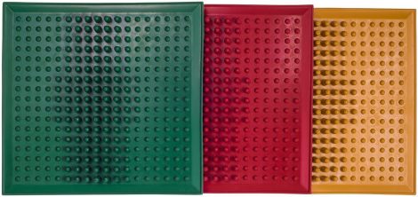 Коврик массажный от плоскостопия ONHILLSPORT, (26*26 см), красный