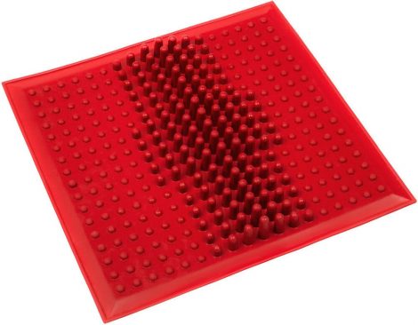 Коврик массажный от плоскостопия ONHILLSPORT, (26*26 см), красный