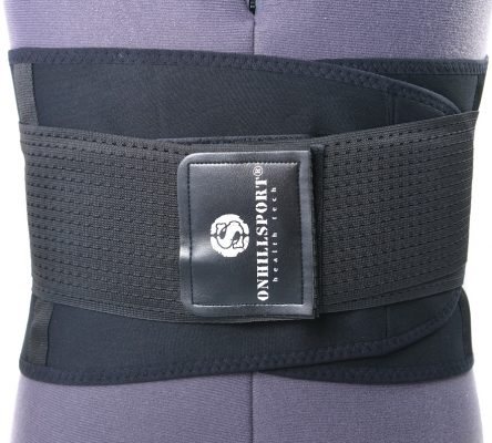 Пояс-корсет для поддержки спины ONHILLSPORT, черный, размер XL