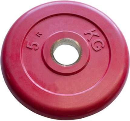 Диск Iron King Евро-Классик, стальная втулка, 51 мм, 5кг., цветной