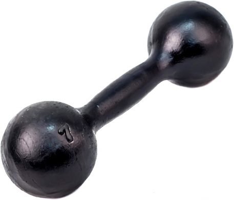 Гантель Iron King литая круглая, 7кг., чугун
