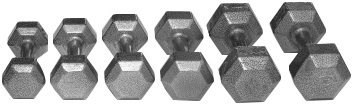 Гантельный ряд Iron King черная эмаль 6 пар (10-20 кг. с шагом 2 кг)