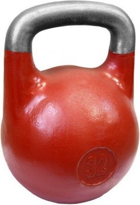 Гиря Iron King 32 кг. для соревнований ВФГС (красная)