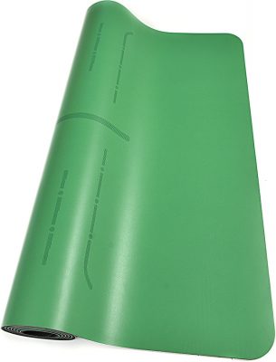 Коврик для йоги Onhillsport PU с разметкой, зеленый