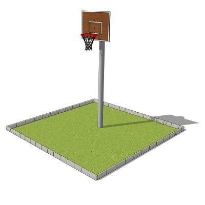 Баскетбольный щит уличный на одну стойку