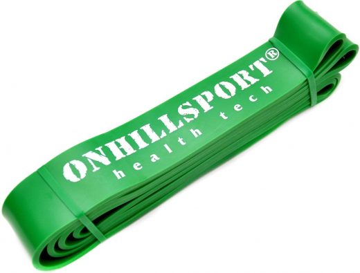 Резиновая петля для фитнеса Onhillsport, зеленая 19-56кг.