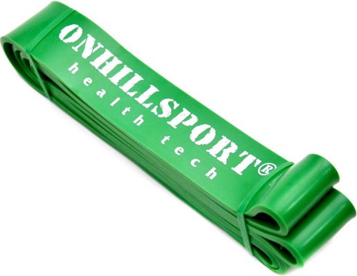 Резиновая петля для фитнеса Onhillsport, зеленая 19-56кг.