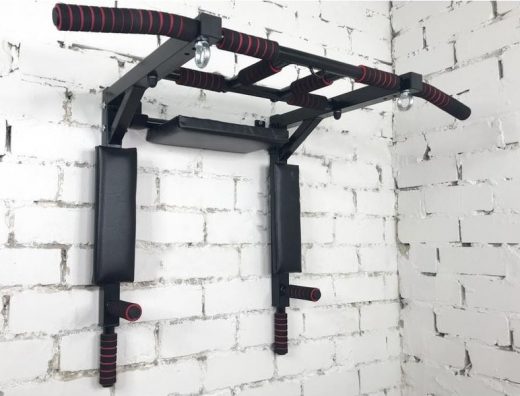 Турник-Брусья-Пресс 3в1 усиленный Axioma 40×40, цвет чёрный