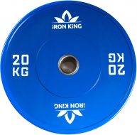 Диск Iron King для crossfit, резина, стальная втулка, 51 мм, 20кг., синий