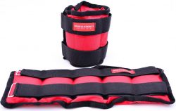 Утяжелители для рук/ног ONHILLSPORT из дроби, 2шт. x 4кг., красные